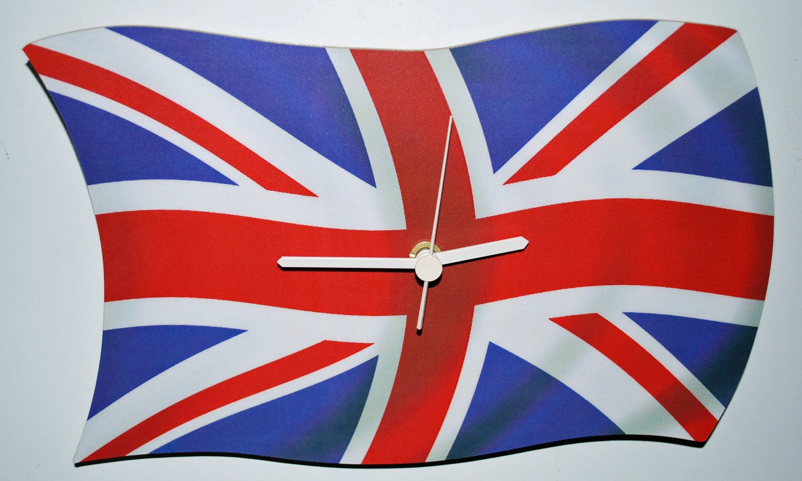 Union Jack Wavy Flag Clock