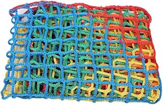 KACQIHTU Rope Net Kids Safety Netting Stair Balcony Railing Child Safety Net Playground Netting Patio Fence Protection Net Pet Toy Anti-Fall Rope Netting Multicolour