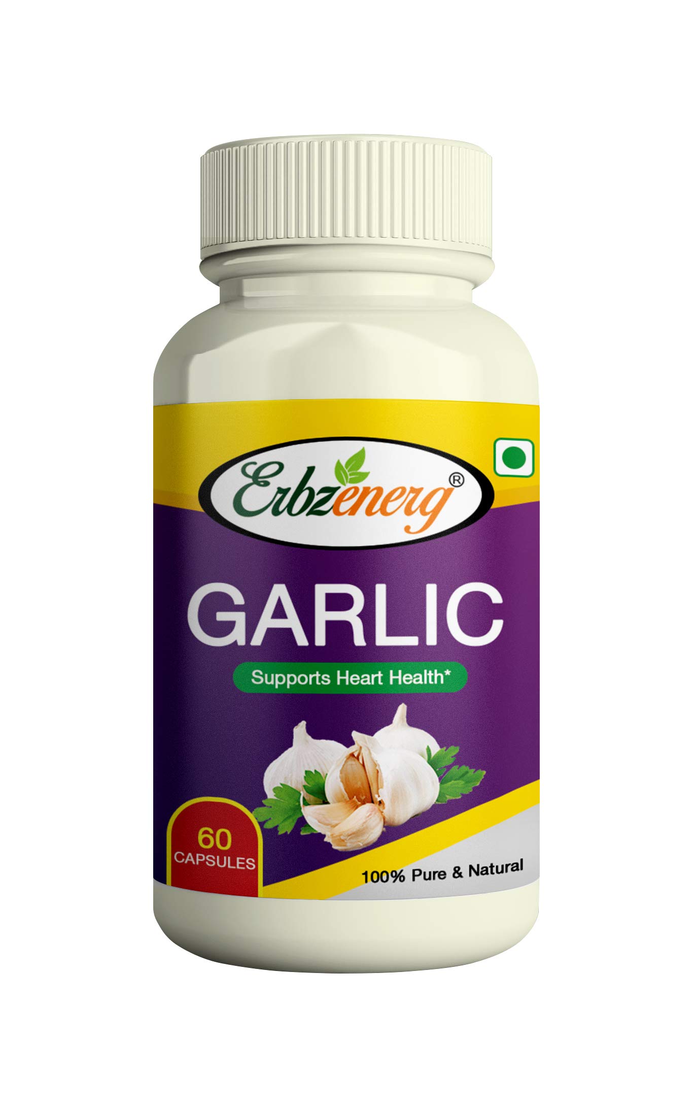 ERBZENERG® Garlic Extract Capsules For Reduce Cholesterol. - 60 Capsules (B07FQ8PHM9) Amazon Price History, Amazon Price Tracker