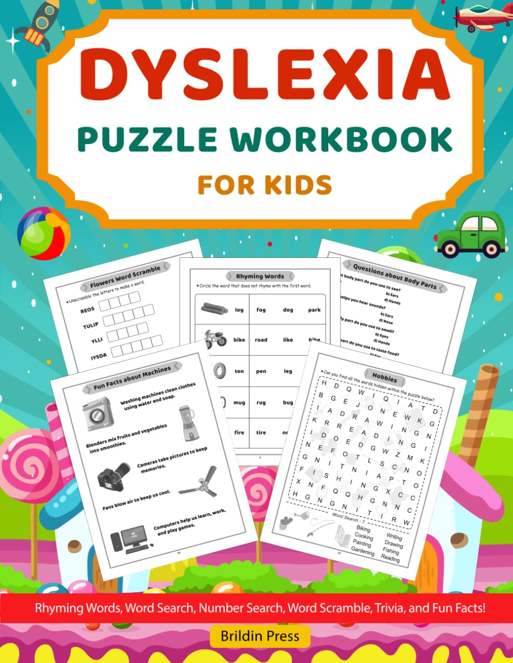 Dyslexia Puzzle Workbook for Kids: Fun & Educational Activities to Develop Spelling, Word Matching, and Language Skills