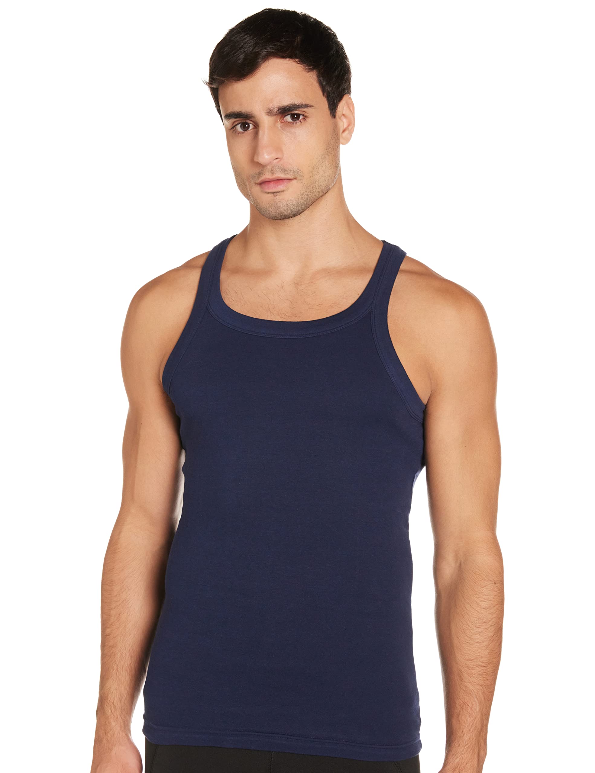 John GladstoneMen's Square Neck Vest in Solid Colors