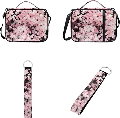 Miniatura 2 de Fundas para la Biblia de cereza para mujer con llavero a juego, funda de transporte grande para libros, bolsa de iglesia, funda protectora para la