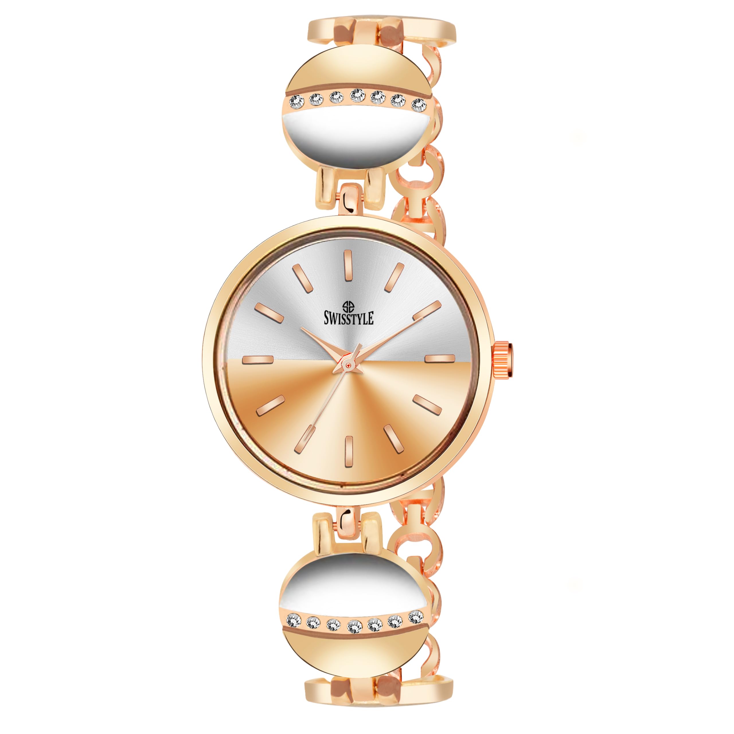 SWISSTYLE Gold Plated Bracet Analog Watch for Women (B0CXY7MKTX) Amazon Price History, Amazon Price Tracker