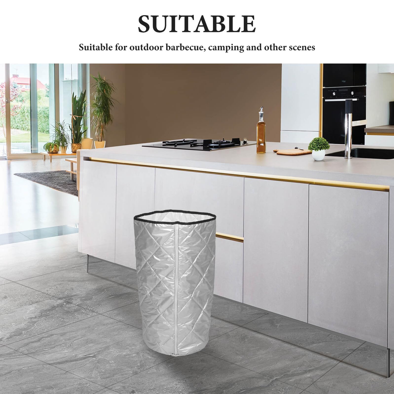 SHINEOFI Copertura per Bombola del Gas 15 Kg Oxford Fodera in Cotone Isolante Protezione UV e Antipolvere per Campeggio Barbecue e Uso Esterno Resistente alle Intemperie