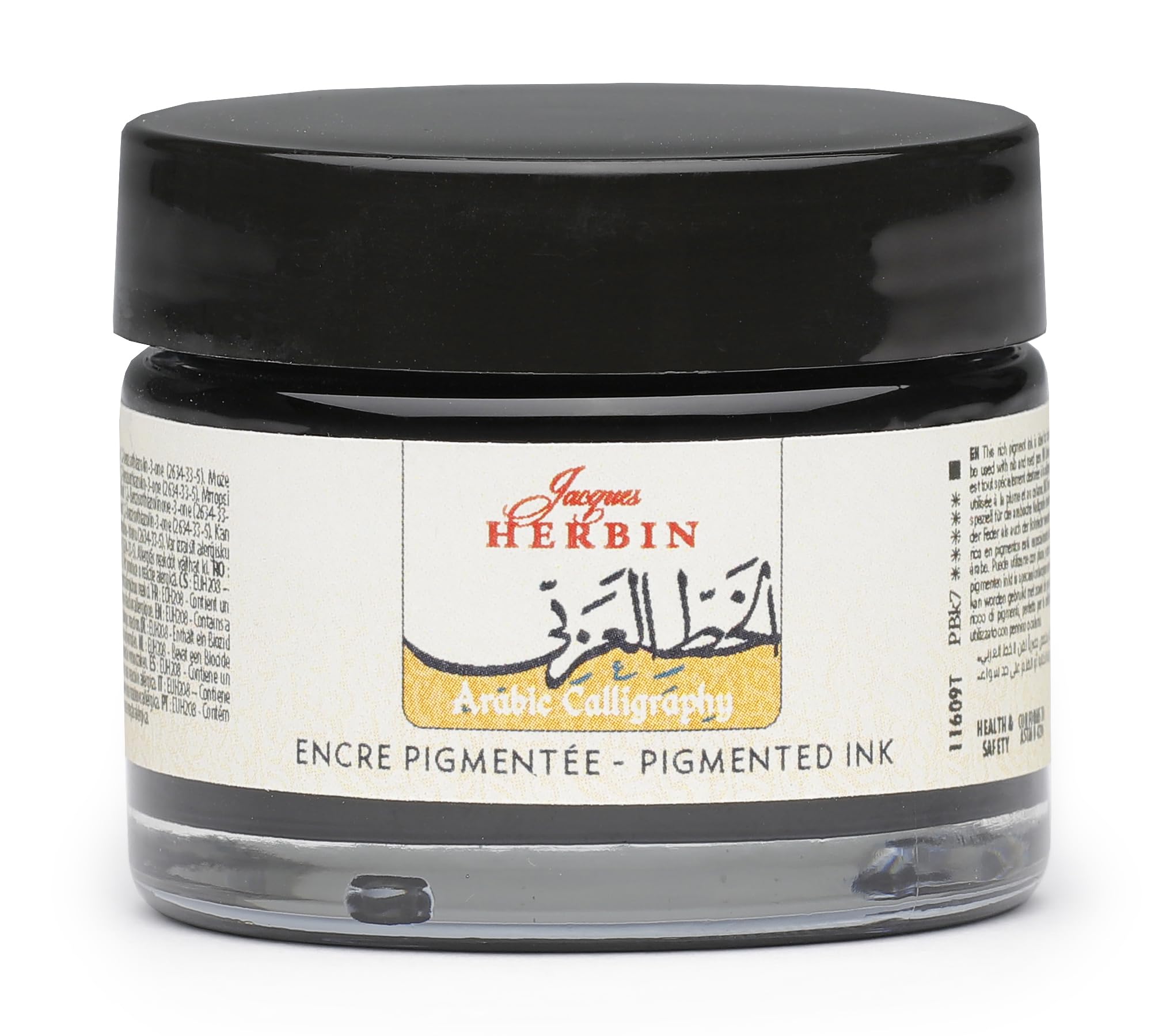 Jacques Herbin 11609T - Encre de calligraphie arabe noire 40ml