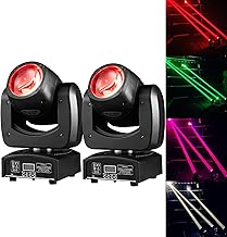 90W LED Moving Head DJ Lights Mini Beam Stage Lights Super Bright Spot RGBW 4IN1 DMX 512 12CH Sound-Activated for Wedding DJ Party Stage Lighting (90W, 2)