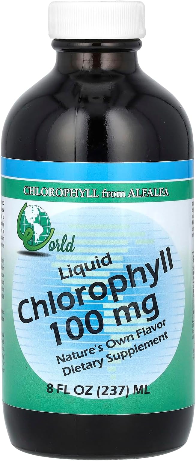 World Organics Chlorophyll Liquid 100 Mg, 8 oz