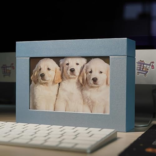Miniatura 8 de Aiuonenian Cajas de fotos de cartón para fotos de 5 x 7 pulgadas, juego de cajas de almacenamiento de fotos familiares, caja de álbum de fotos, caja