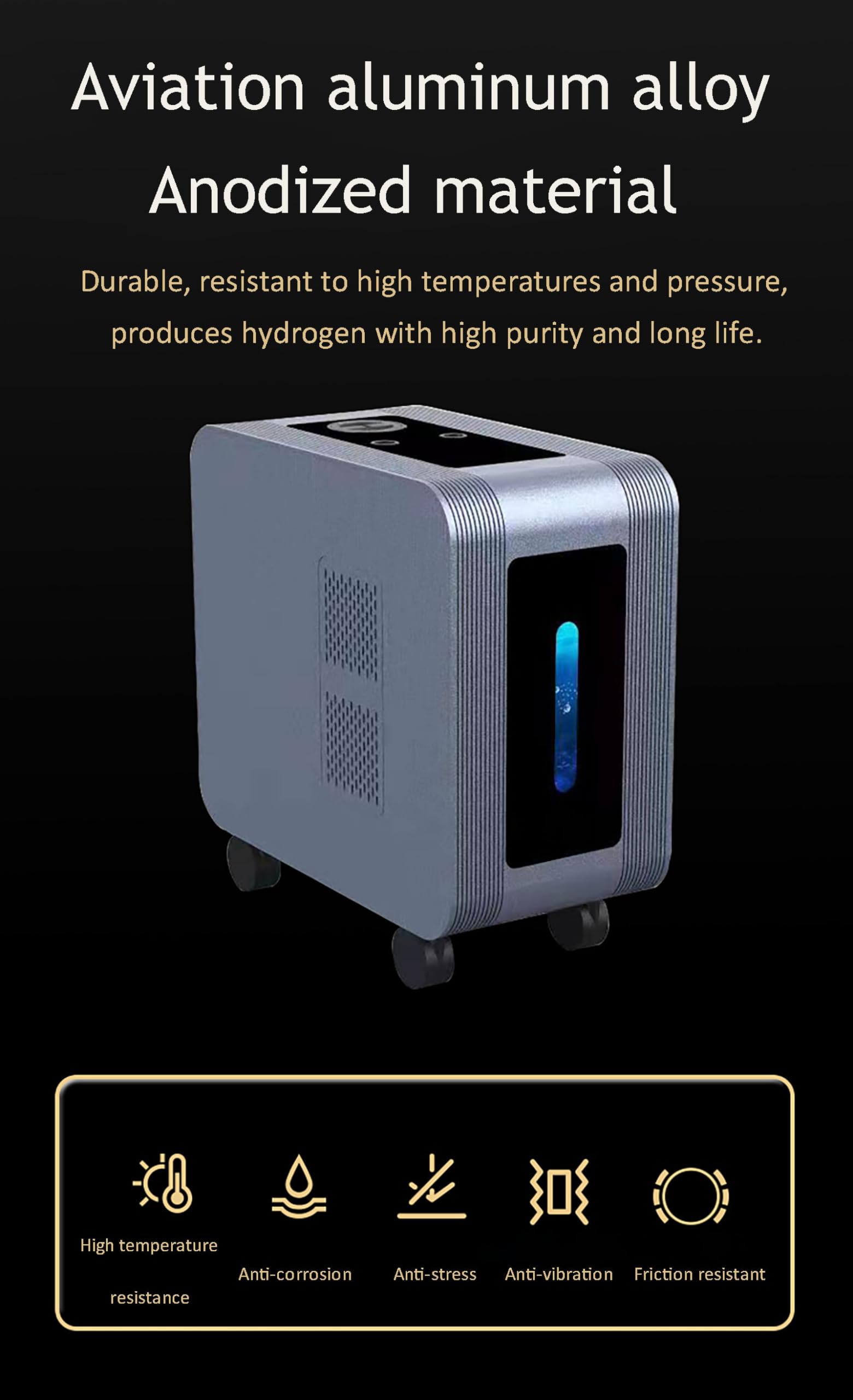Maszyna Do Inhalacji Wodorowej, Generator Wody H2 O Wysokiej Czystości 99,99% Z Podwójnym Portem, Jonizator Do Elektrolizy Wody Pem, Generator Wody Wodorowej Do Domu, Podróży 1800ml/min