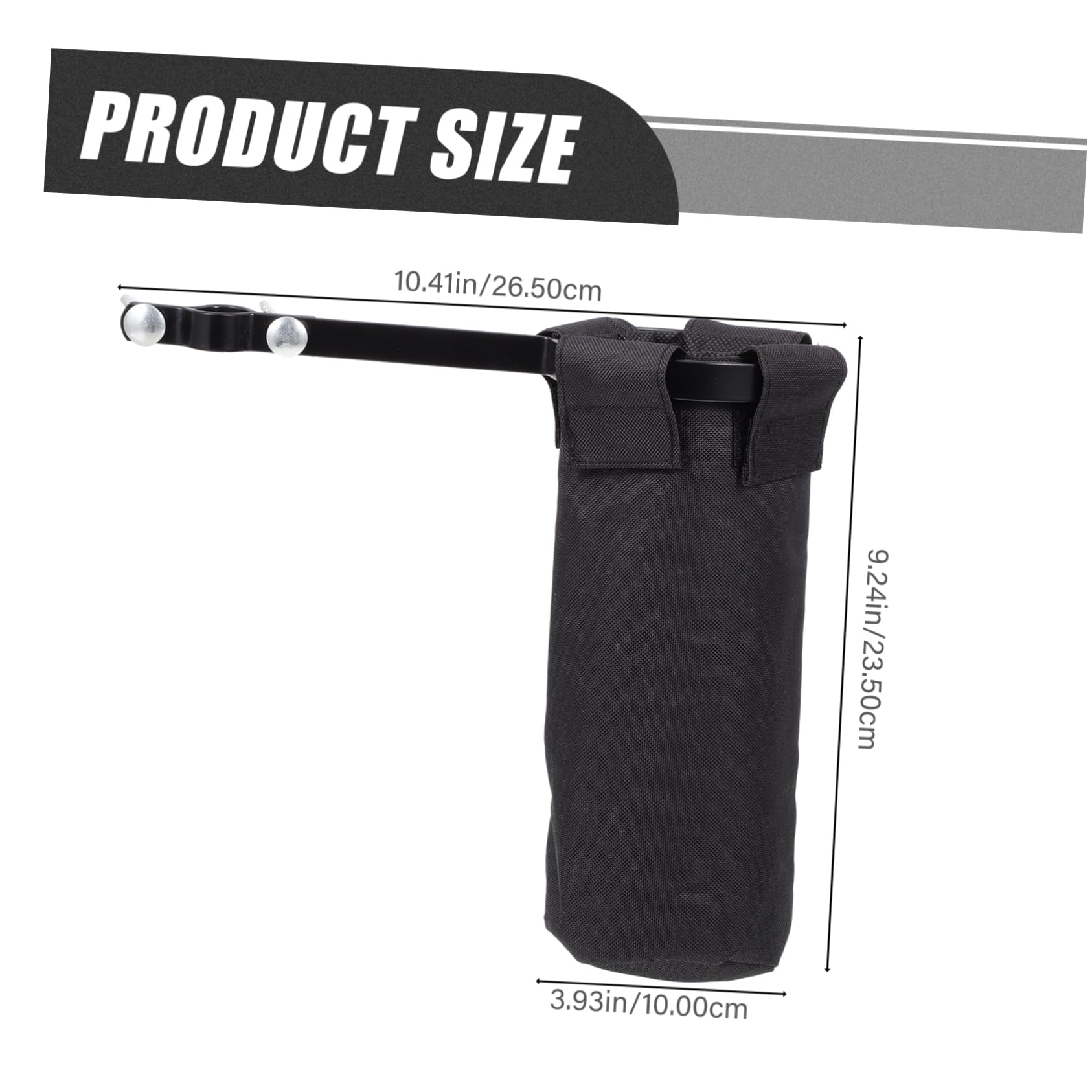 ERINGOGO Portable Drumstick Barrel Drumstick Case Holder for Storage Black Oxford Fabric Easy to Carry