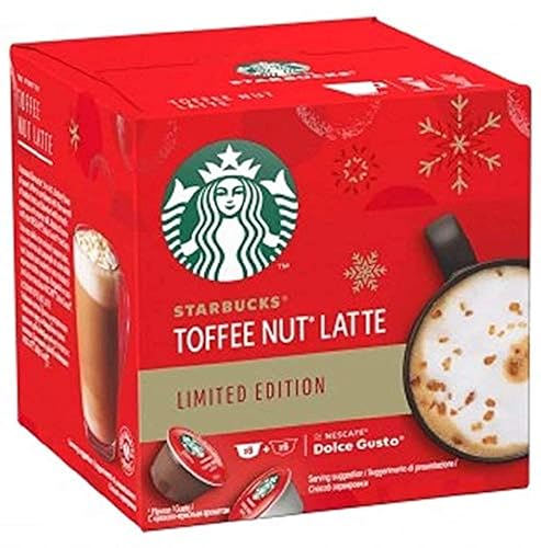Dolce Gusto Starbucks Toffee Nut Latte Edición Limitada 12 Cápsulas 6 Bebidas