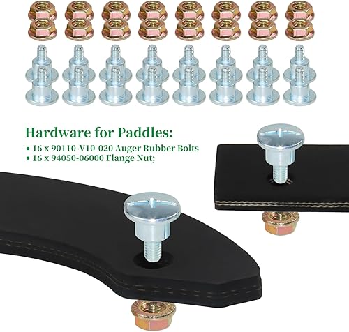 Miniatura 6 de 06720-V10-030 Kit de goma de barrena reemplaza 06720 V10 030 con correa 22431-V10-013 para piezas Honda HS520, paletas Honda HS520, sopladores de