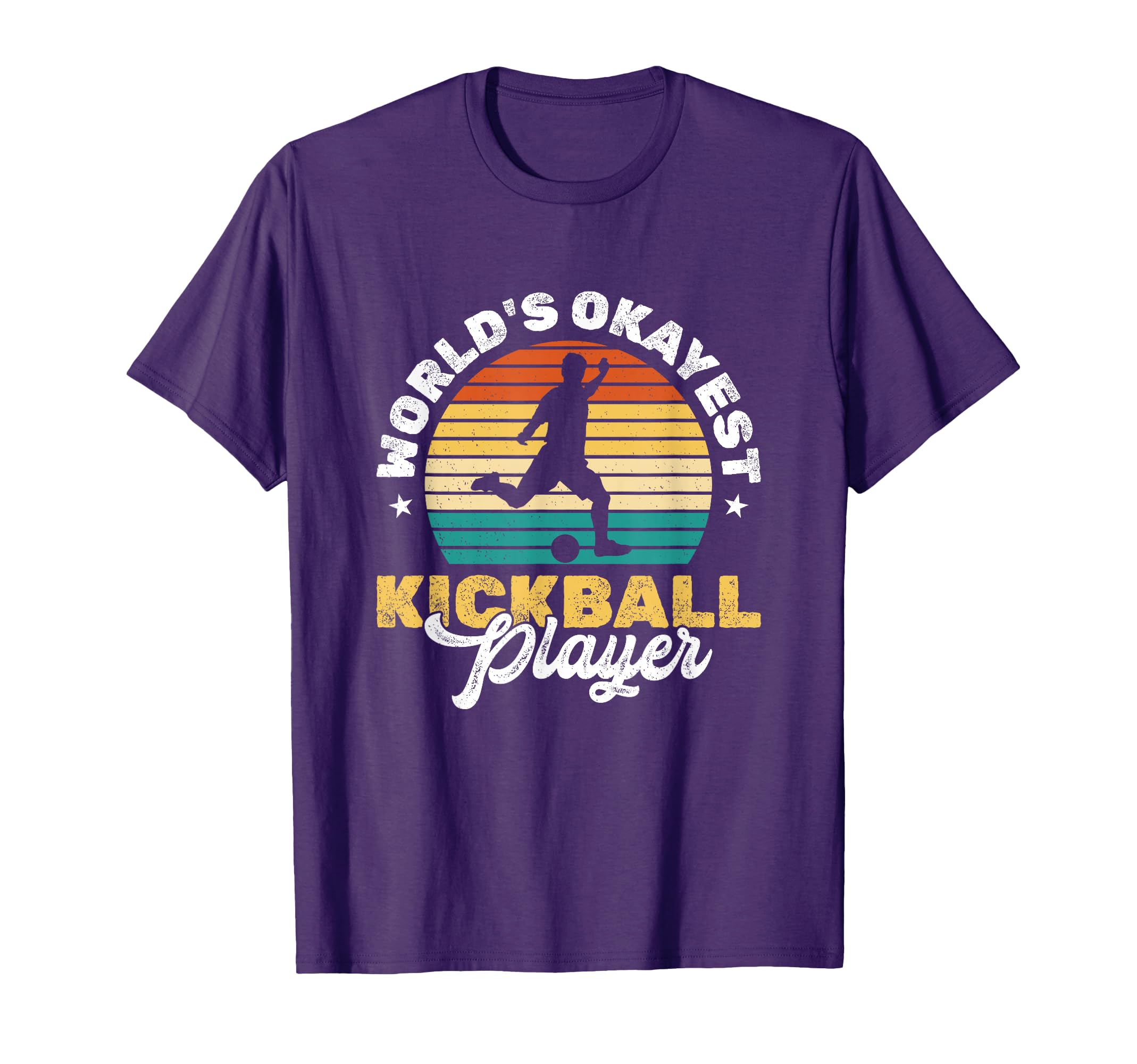 Worlds Okayest Kickball Player Pitcher Kickball T-Shirt
