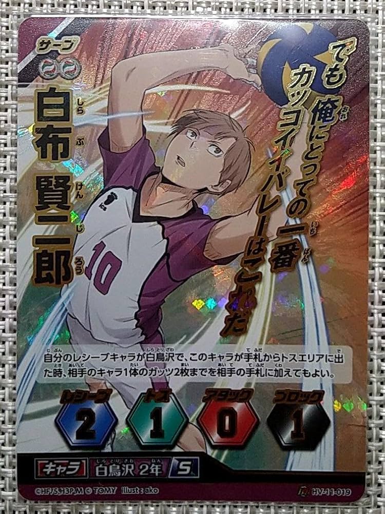 Amazon.co.jp: ハイキュー バボカ 白鳥沢 白布 サインカード 頂 他 9枚