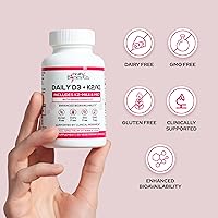 Vista 6 de Premium D3 K2 – Vitamina D3 K2 de espectro completo, 2000 UI D3 + MK7 + MK4 + K1, suplementos diarios D3 K2 y K1 – Vitamina D apoya la absorción