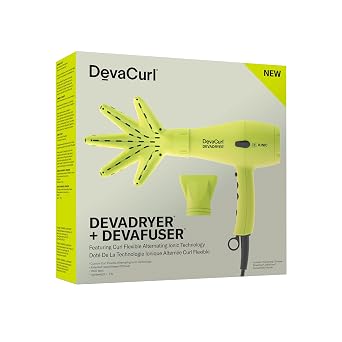 DevaCurl DevaDryer + DevaFuser Featuring Curl Flexible Alternating Ionic Technology
