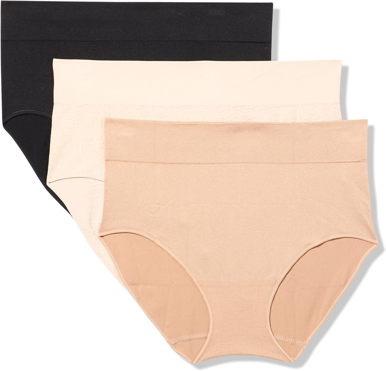 Warner’s womens Blissful Benefits No Pinching No Problems® Dig-free Seamless Stretch High-waist Brief 3-pack Wrw251br06