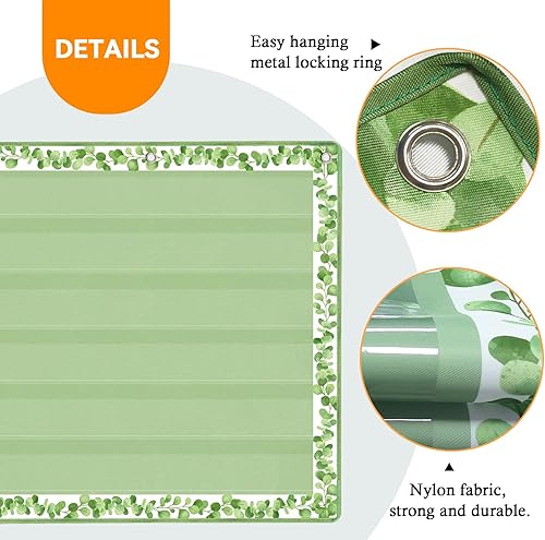 Miniatura 4 de Craftstory Tablas de bolsillo, tabla de 6 bolsillos para lecciones de profesores en el aula o el hogar, se adapta a tiras de oraciones estándar de 3