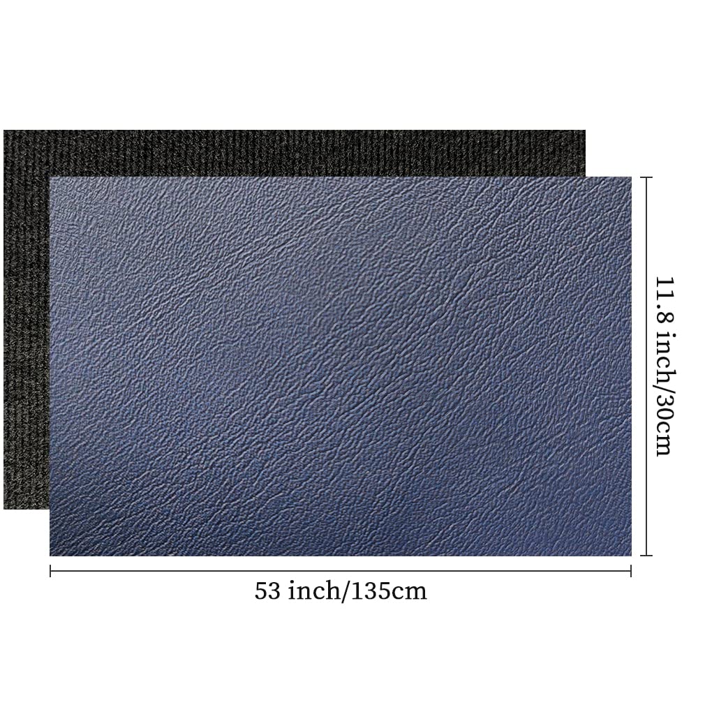 Amazon.com: XHT Smooth Dark Blue Faux Leather Roll 11.8