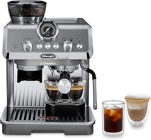 De'Longhi La Specialista Arte Evo - Máquina de café expreso con infusión fría, espumador de leche manual, kit de barista para latte, capuchino,