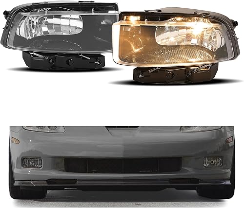 HECASA Luz antiniebla compatible con Chevy Chevrolet Corvette C6 427 Limited Edition Z06 ZR1 Base Grand Sport 2005-2013 Reemplazo para 25942592
