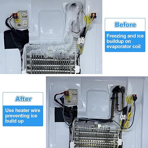 Miniatura 4 de Punta de calentador de drenaje 716 de diámetro, 115 V, 15 W, 25 pulgadas de largo, alambre calentador para refrigerador con 50 bridas de cremallera,