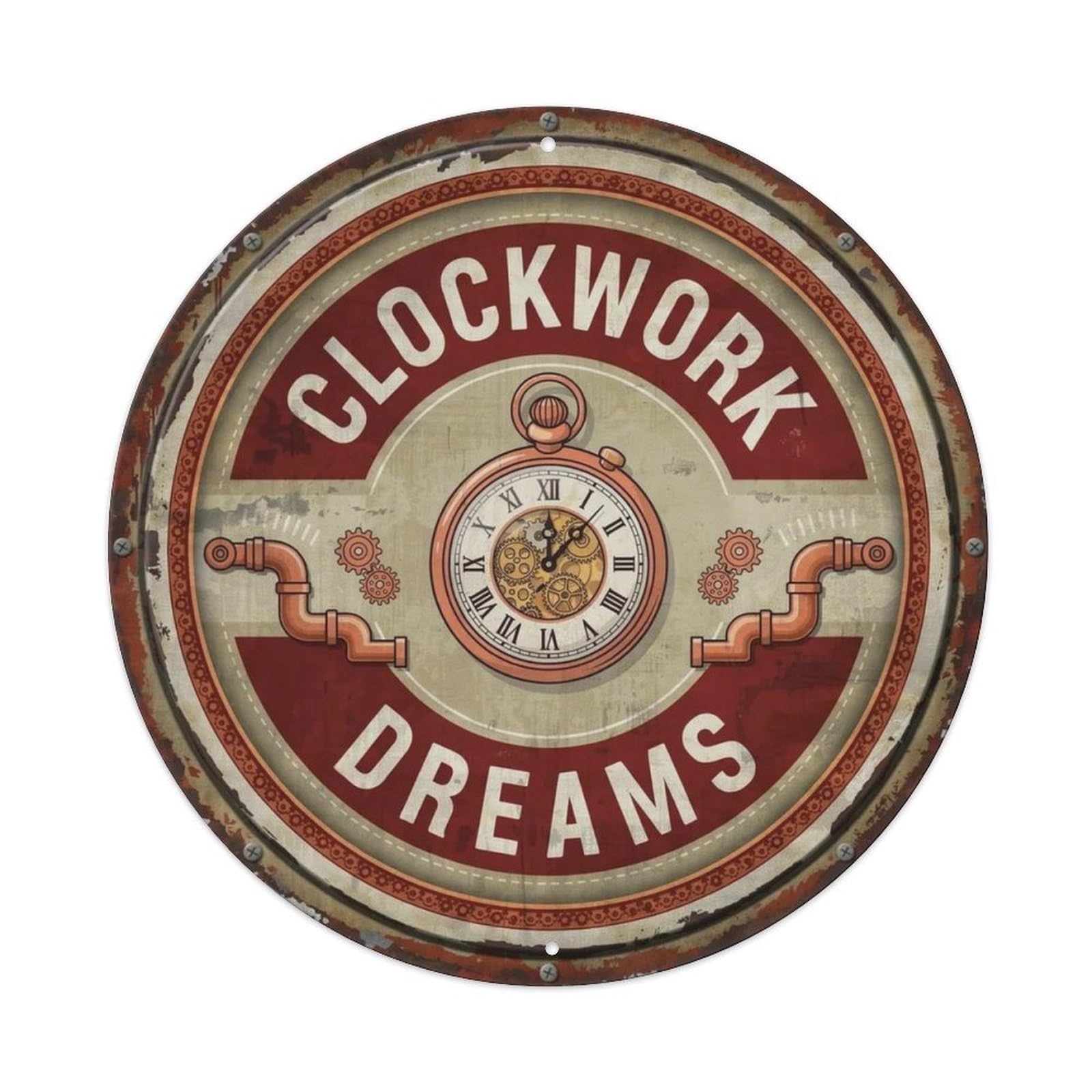 Clockwork Dreams Metal Tin Sign Plaque