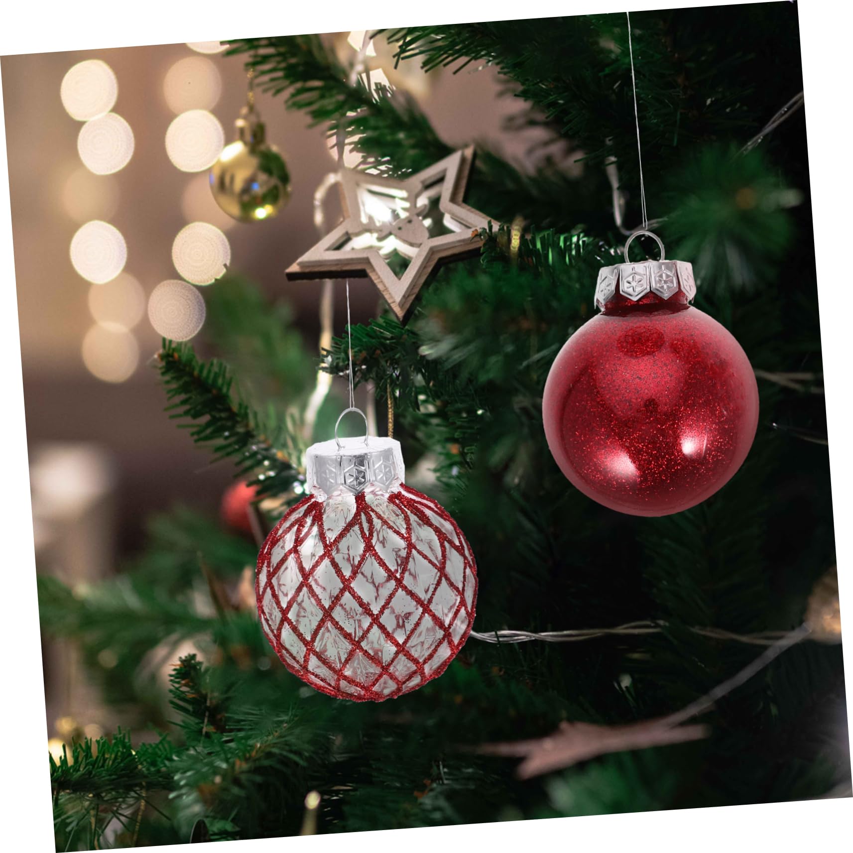 30 Stück Glaskugeln Weihnachten Hängende Weihnachtsbaumkugeln Weihnachtsdeko Mit Kugelornamenten Kugelanhänger Zum Aufhängen Weihnachtsbaumdeko