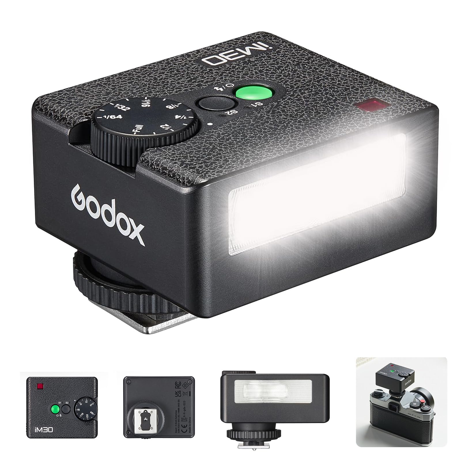 Amazon.com : GODOX iM30 Mini Flash, IM 30 Godox Mini Flash, 6500K