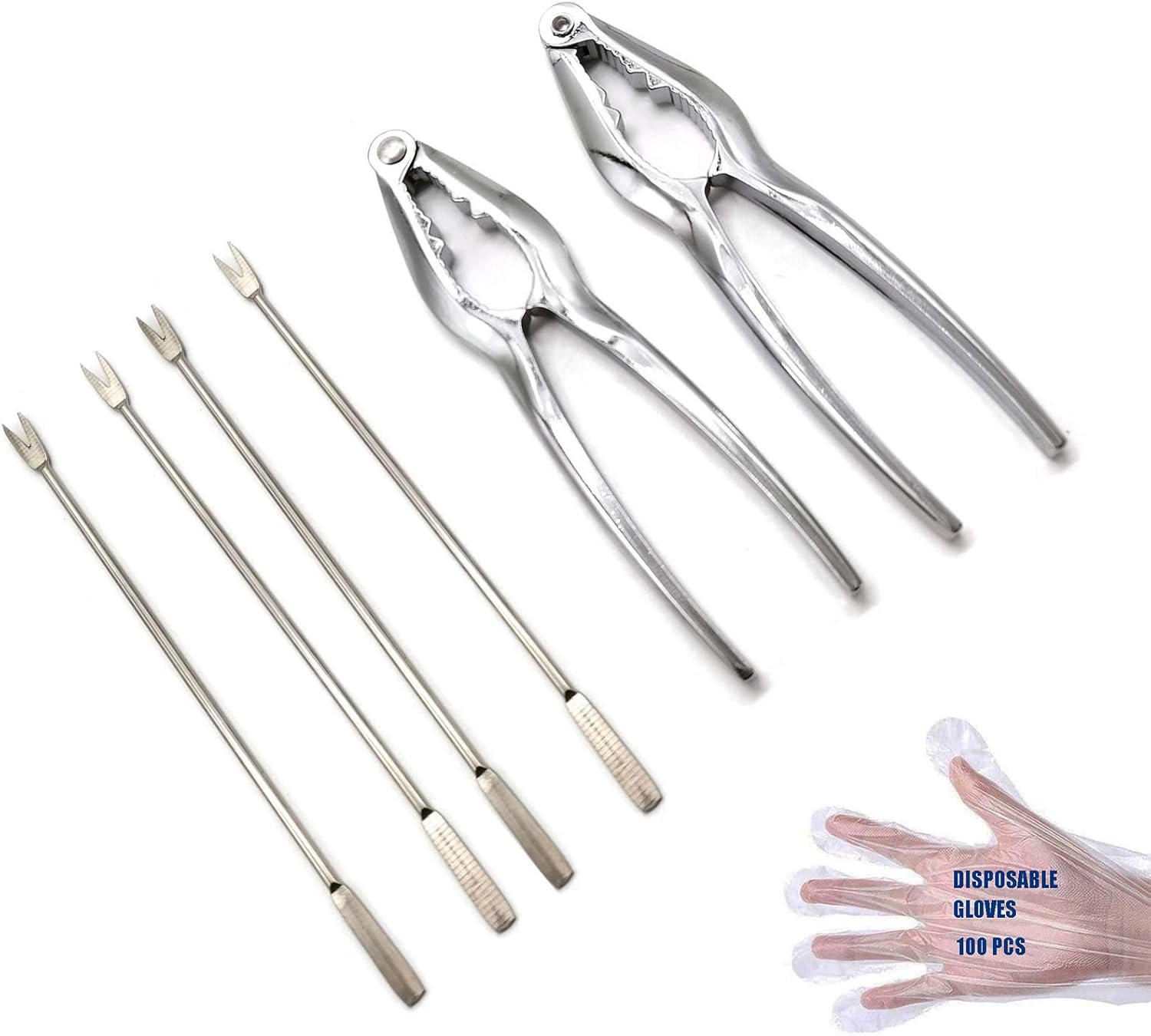 WAFJAMF Nut Crackers Heavy Duty Walnut Cracker Plier Opener, Seafood Tool, Non-slip Handle: Kitchen & Dining