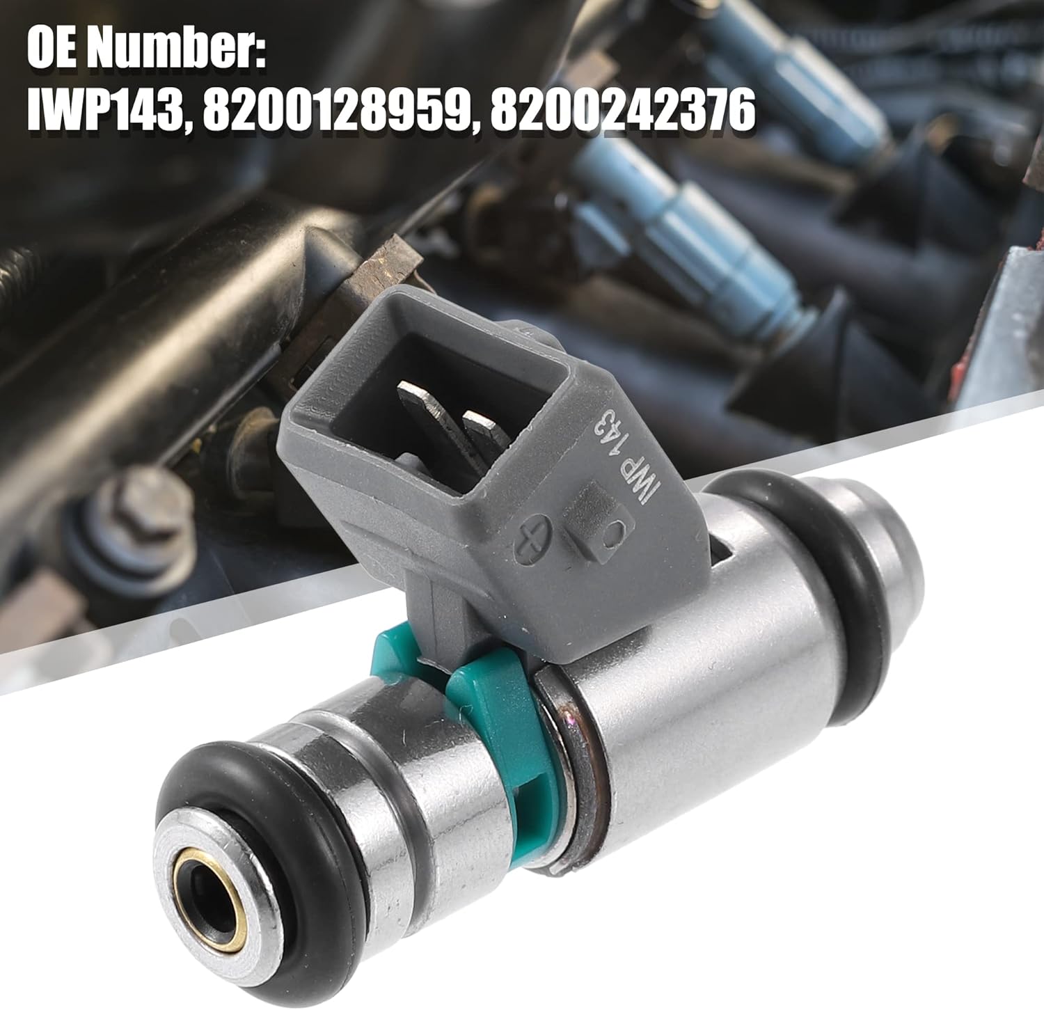 X AUTOHAUX 4 Pcs IWP143 8200128959 8200242376 Fuel Injector for RENAULT Megane I Hatchback 1.4 16V 1999-2003 1.6 16V 1999-2002
