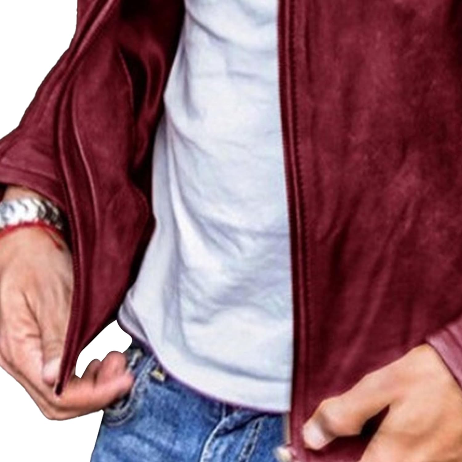 Maiyifu-GJ Men's Faux Leather Jacket Stylish Lightweight Motorcycle Leather Jackets Zipper Biker Coat Windbreaker Outerwear