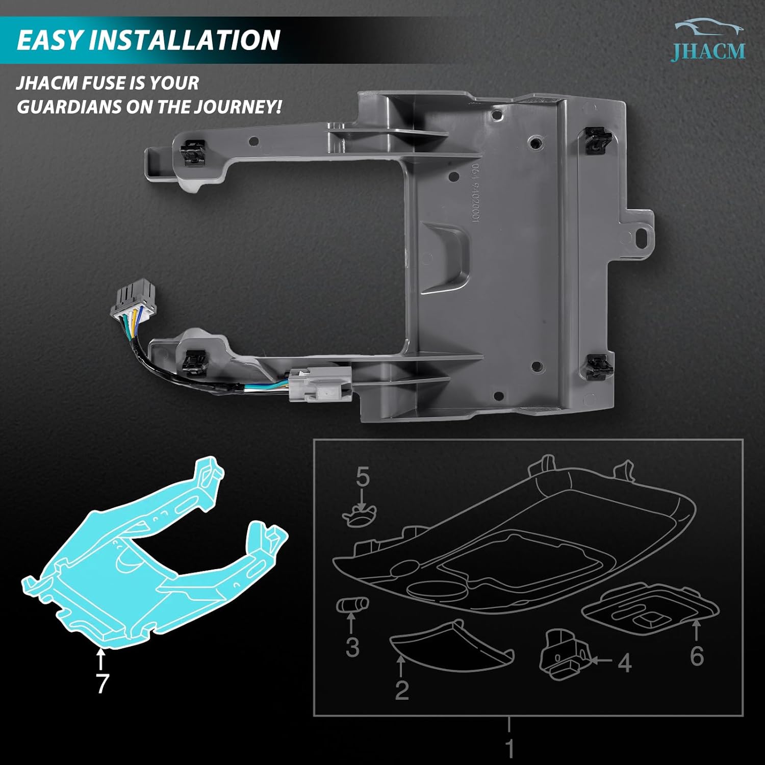 Overhead Console Mounting Bracket Compatible with Ford Explorer Lincoln Aviator Mercury Mountaineer，Direct Replacement 2002-2008 Models Replaces#2C5Z78519K22AA