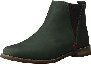 Bota Chelsea unissex de couro infantil feita no Brasil, Nobuck esmeralda, 5 Little Kid