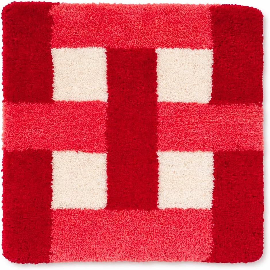 Chula Vista Handmade Wool Area Rug – 12x12 Inch Square Accent, Geometric Textured Wool with Cotton Backing, Small Decorative Rug for Living Room, Bedroom, Entryway