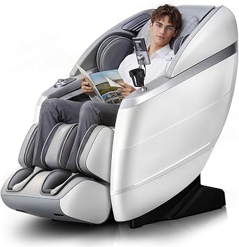 HealthRelife 4D Massage Chair Full Body, 166 Flexible Track, 18 Modes, 11Technique, 36 Airbag Massage, with Yoga Stretch, Foot Massage, Zero Gravity Massage ReclinerGrey