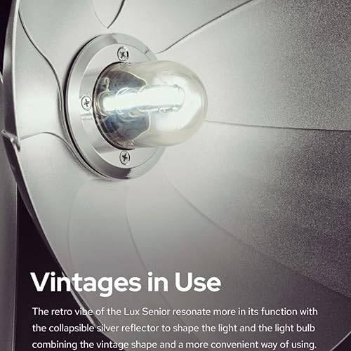 Miniatura 5 de Godox Lux Senior Retro Cámara Flash 6000200K GN14 1700mAh Speedlite AutoManual Portátil Plegable Reflector Speedlight para Sony Canon Nikon Fuji