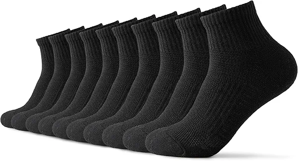 FESIMNUCV Ankle Compression Socks for Men and Women, Low Cut Running Socks with Athletic Socks Cushion Support