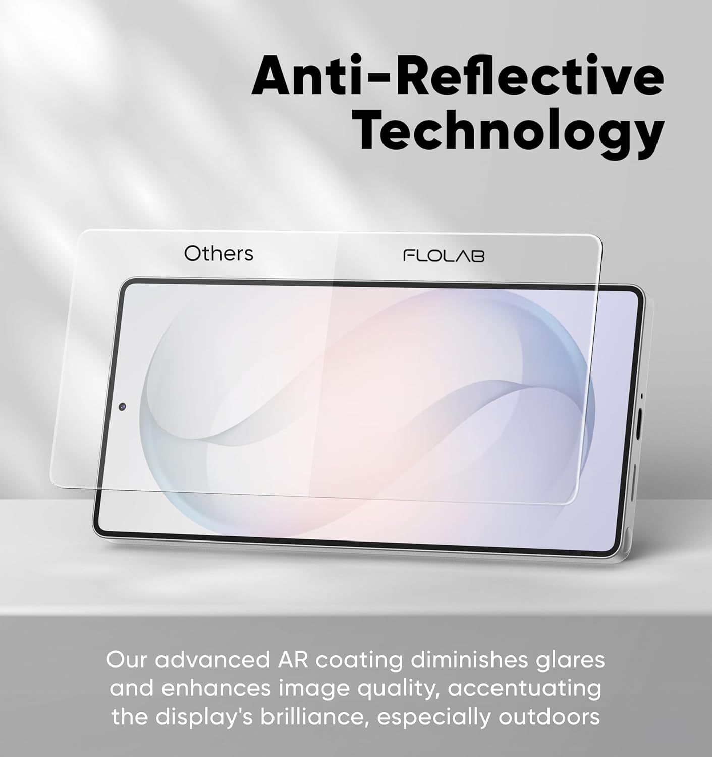 FLOLAB NanoArmour ONETIME PRO for Samsung Galaxy S26 Ultra Screen Protector Anti Reflective Tempered Glass, Edge to Edge, Fingerprint ID Compatible, Dust Free, Easy to Install