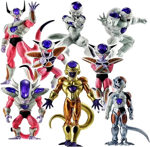 Frieza Figura de personajes clásicos, 8 piezas, personajes de anime, colección de PVC ambiental, estatua de decoración de muñeca, adornos de regalo