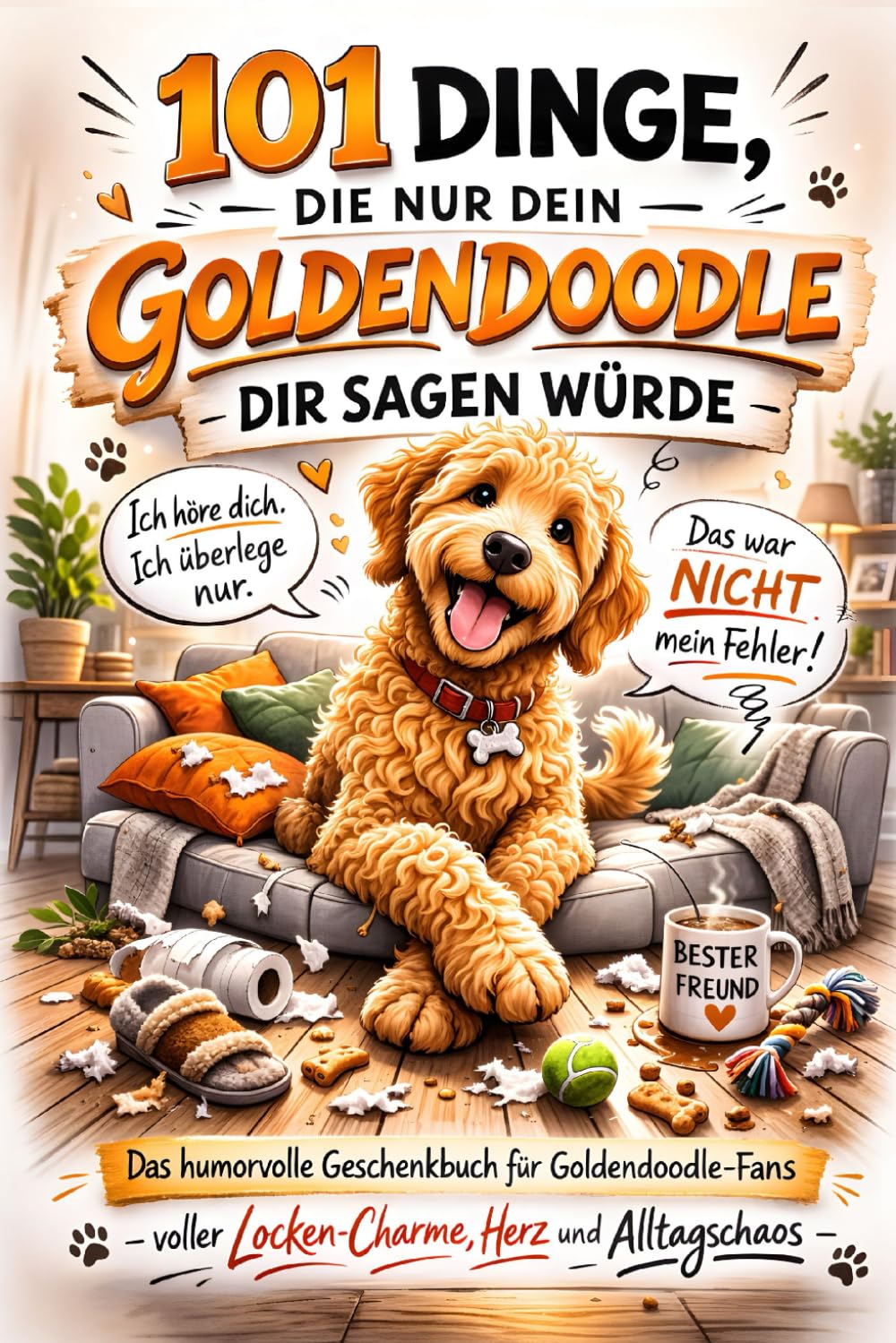 101 Dinge, die nur dein Goldendoodle dir sagen würde: Das humorvolle Geschenkbuch für Goldendoodle-Fans – voller Locken-Charme, Herz und Alltagschaos