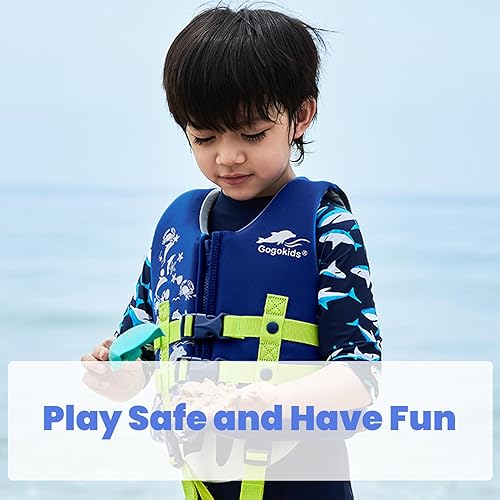Miniatura 3 de Gogokids Chaleco de natación para niños, flotadores para bebés  Chaleco de flotabilidad para niños y niñas para piscina y playa, para niños de 2 a 8