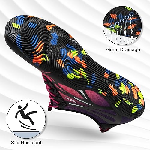 Vista 3 de ATHMILE Zapatos de Agua para Hombres y Mujeres Zapatos de Río para Adultos Natación Playa Lago Piscina Calcetines Acuáticos Descalzos de Secado