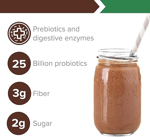 Miniatura 6 de Vibrant Health, Green Vibrance, polvo superalimento a base de plantas, apto para veganos, chocolate y coco, 25 porciones