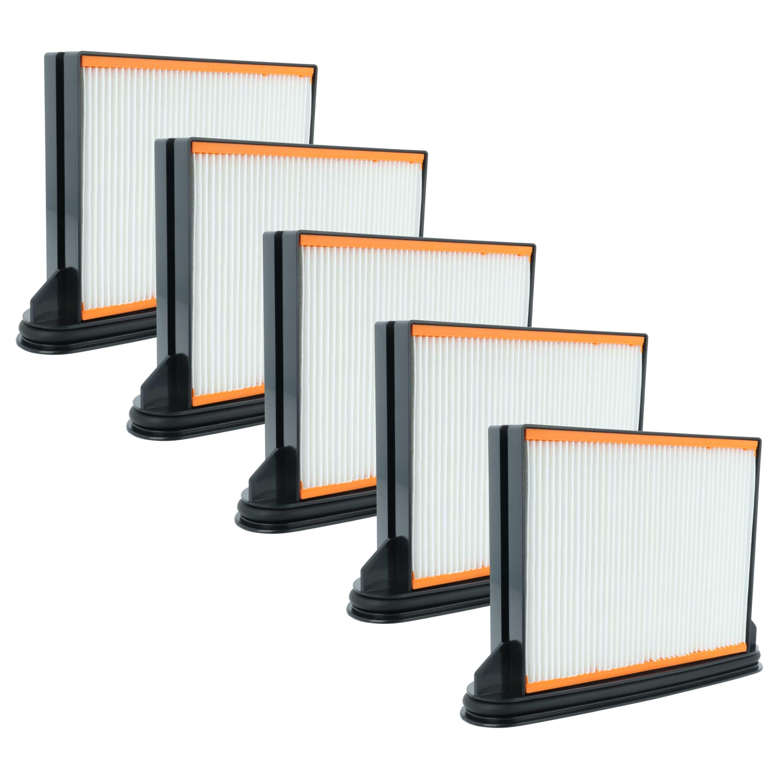 vhbw 5x filtro a pieghe piatte F8 compatibile con 3M unità mobile di aspirazione n. 64400 aspirapolvere, industriale - Elemento filtrante