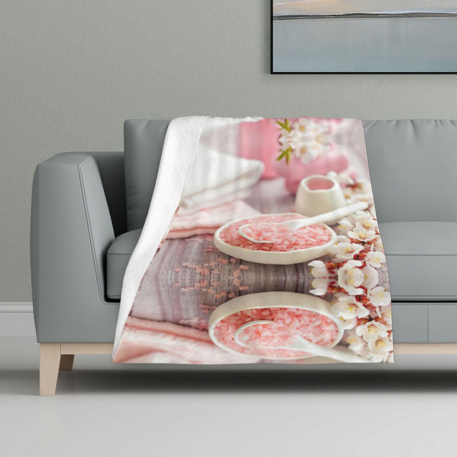 Couverture thème spa douce et chaude idée de cadeau de Noël idéal
