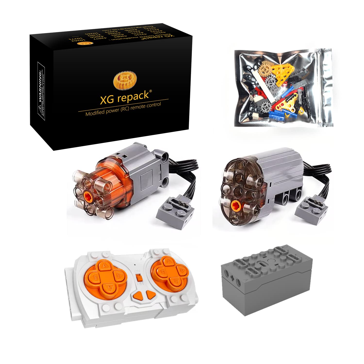 XGREPACKremote control motor motorization and led lighting for Lego 42162 Bugatti Bolide Racing Car 42151 - motorization set only, does not include toy model