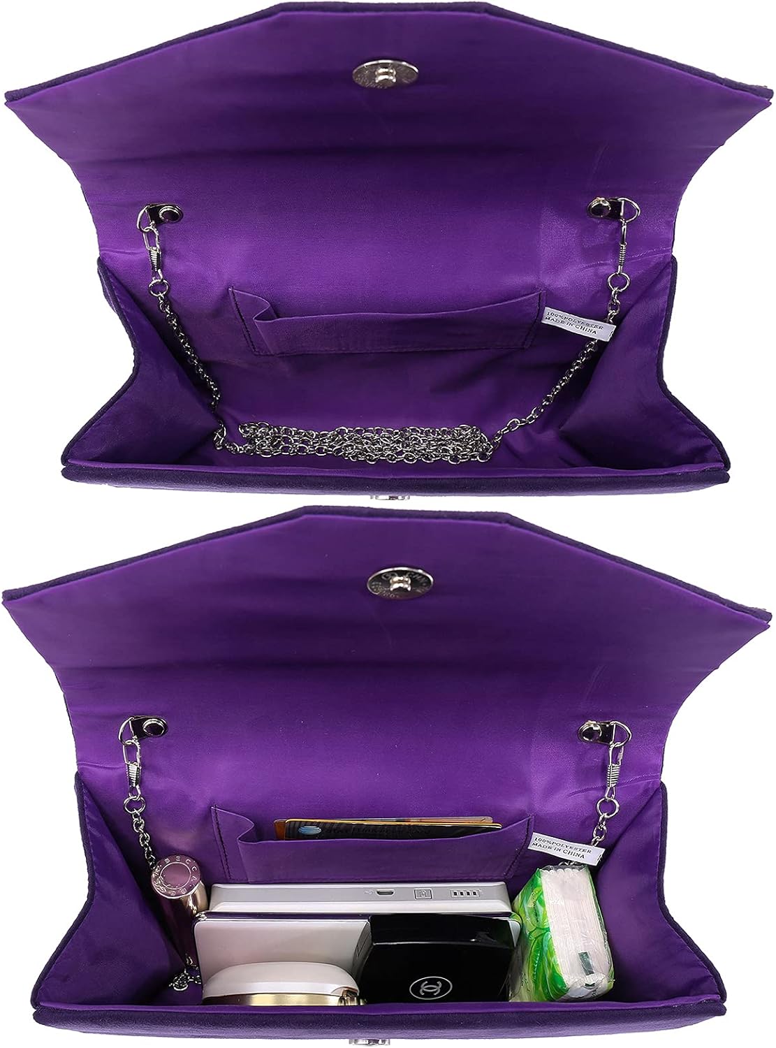 Dasein Women's Evening Bags Formal Party Clutches Wedding Purses Cocktail Prom Handbags - Image 4