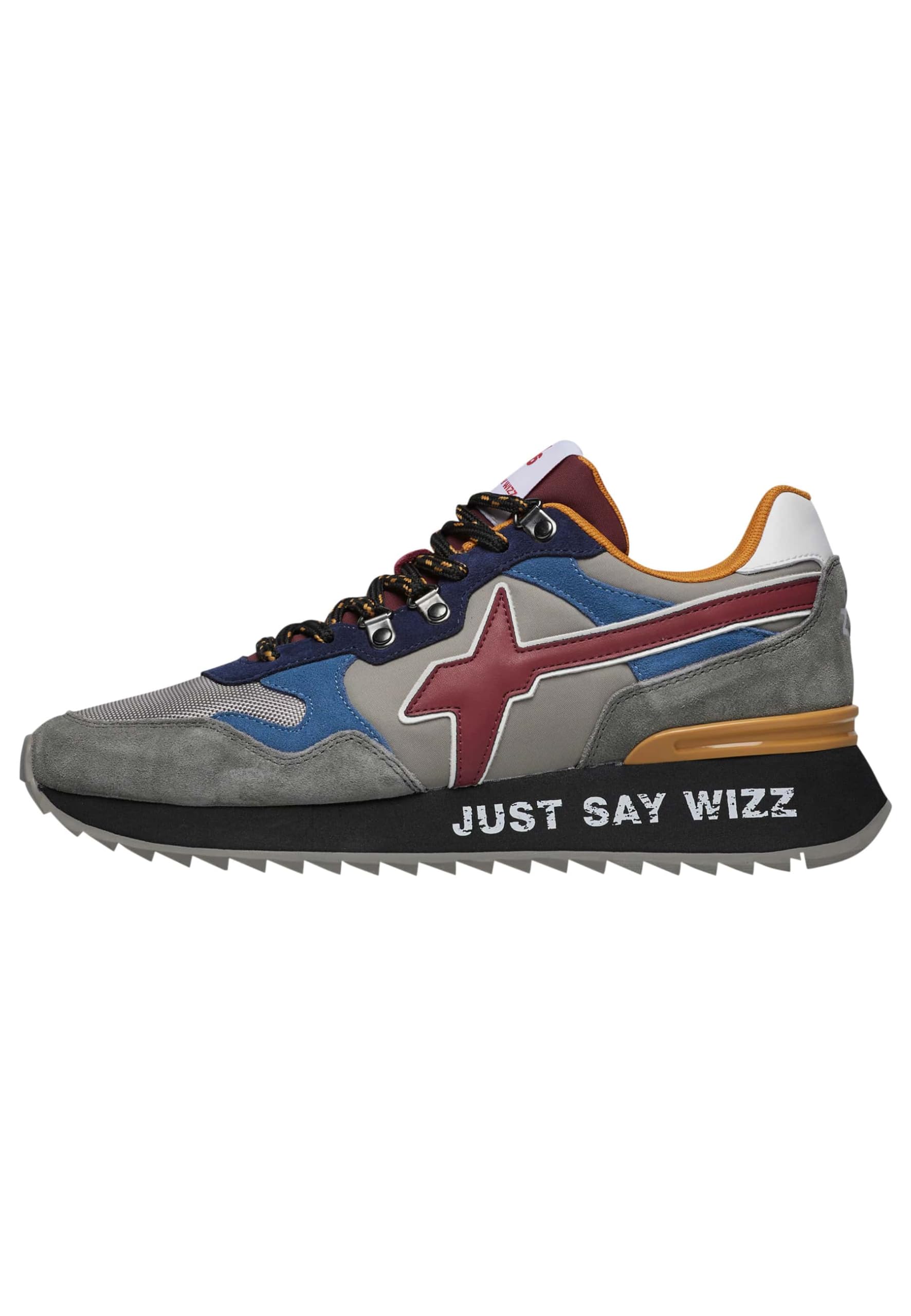 w6yz Yak-M.-Sneakers in Technical Fabric and Suede, Anthracite, 10 UK
