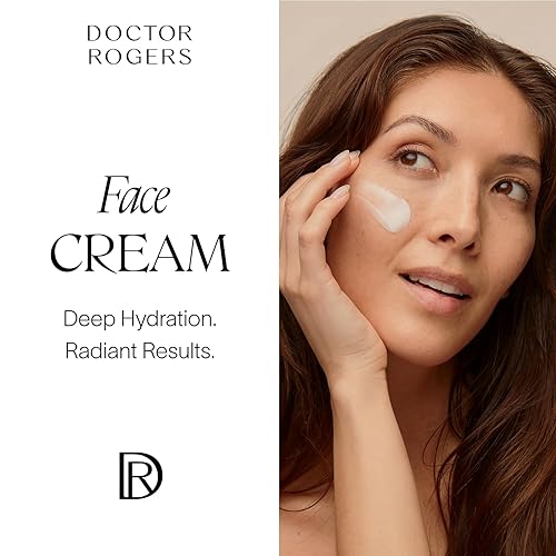 Miniatura 5 de Doctor Rogers Crema hidratante facial  Crema facial hidratante para mujeres y hombres  Niacinamida, manteca de karité y escualano  Loción